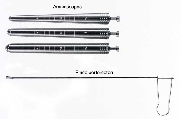 Amnioscopes métalliques stérilisables