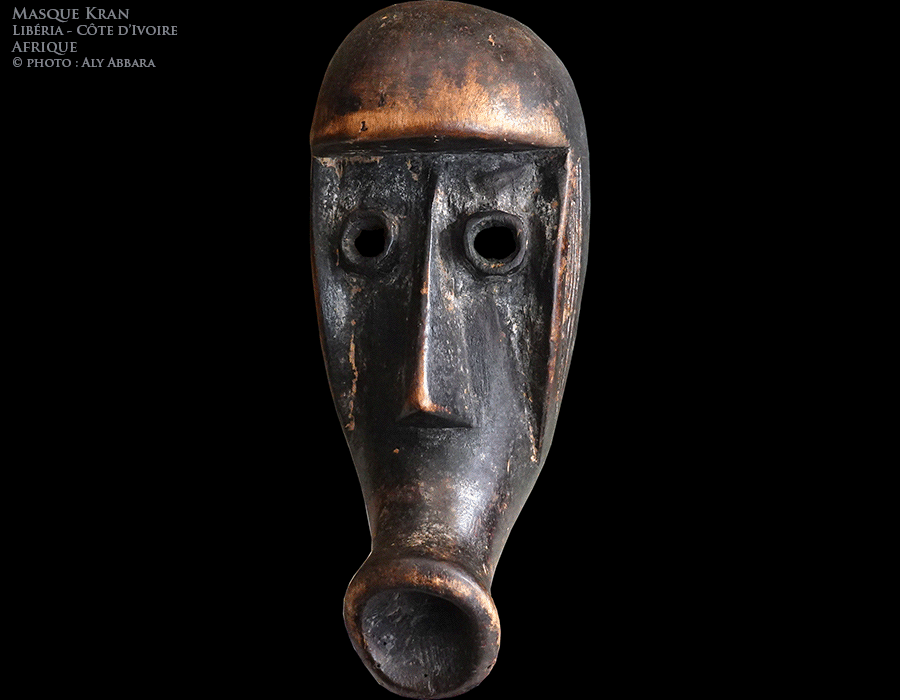 Masque du peuple Kran - Libéria et Côte d'Ivoire - Exemple 01
