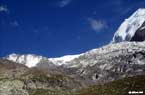 Le Glacier Bionnassay et l'Aiguille du Goûter observés du Nid d'Aigle
