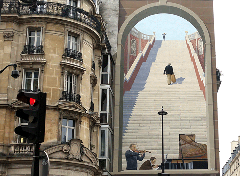 Paris - Art urbain mural - Rue Étienne Marcel - Paris 1° arrondissement