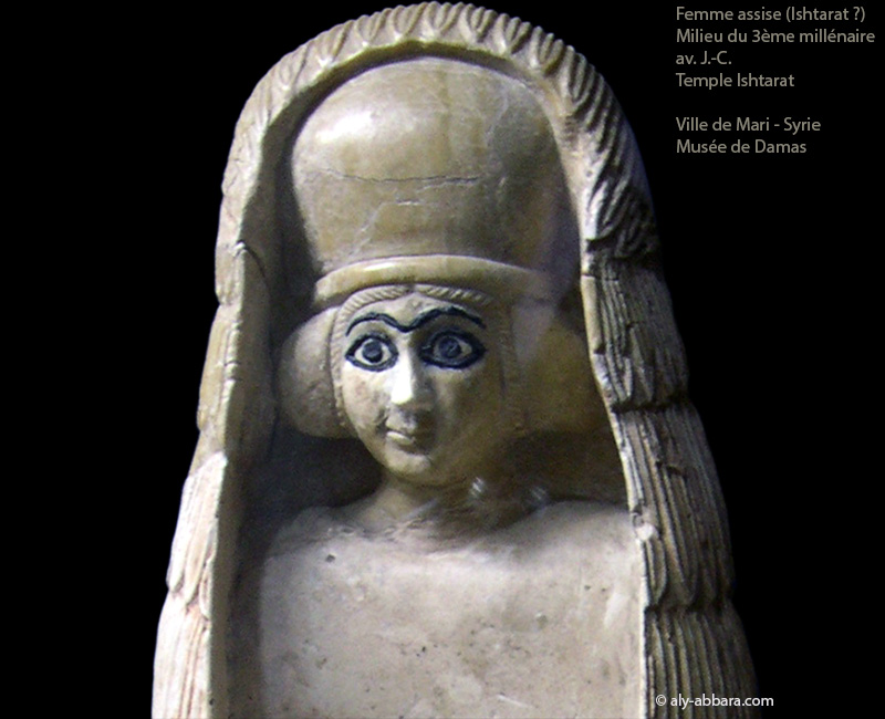 Ishtar assise sur son trône - Mari - Syrie