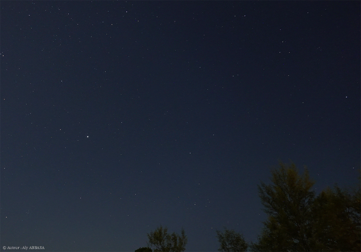 Constellations du Burin, du Peintre, de la Dorade, du Réticule et de l'Horloge - Image prise au Sud du Cambodge