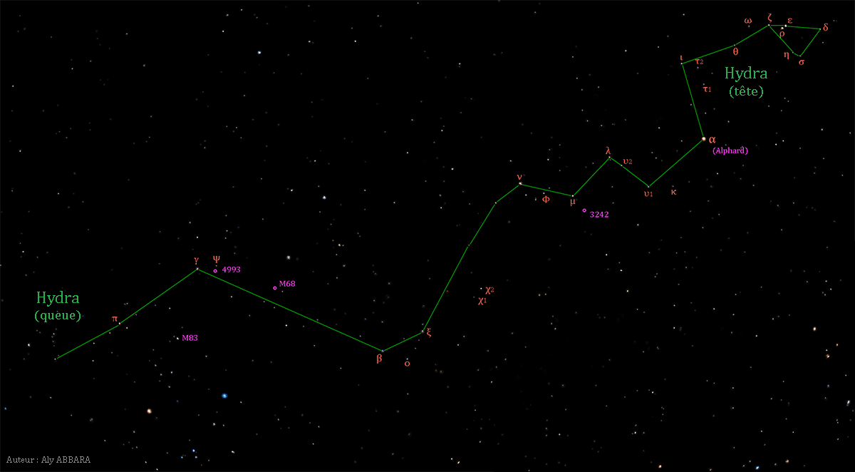 Constellation de l'Hydre - Hydra - (Hydrae - Hya)