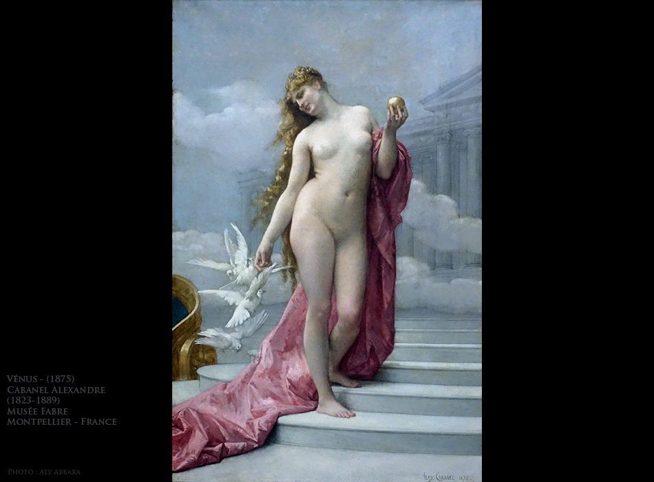 Aphrodite - Vénus nue et debout, 1875, Cabanel Alexandre - (1823-1889) - Muse Fabre - Montpellier - France
