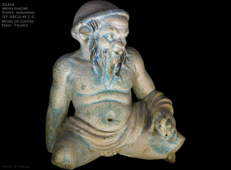 Paris - Musée du Louvre - Le vieux Silène - Égypte - III° siècle av. J.-C.
