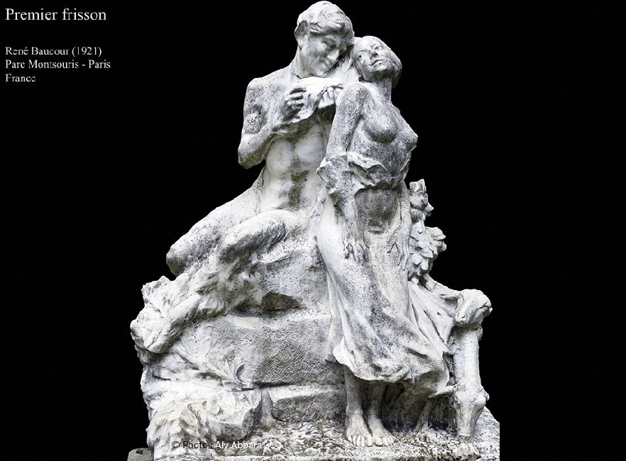 Première frisson - Sculpture - Par René Baucour (1921) - Parc Montsouris - Paris- France