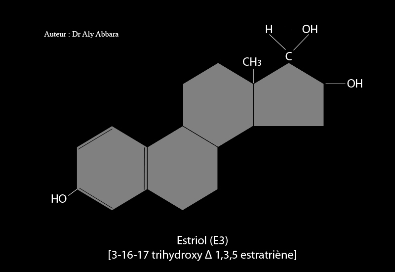 Estriol (œstriol) - dérivé du noyau d'estrane