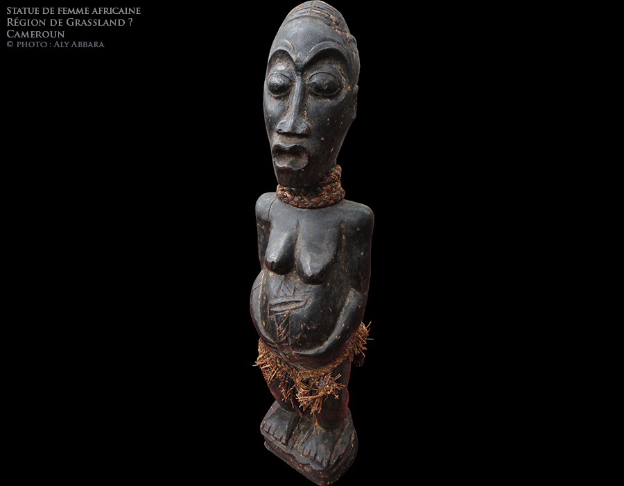 Art africain - Statue de femme de la région du Grassland camerounais ? - Cameroun
