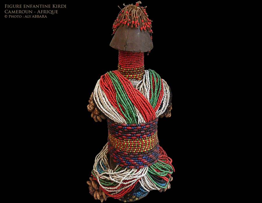 Art africain - Figure enfantine (poupée de fertilité - Peuple Kirdi - Cameroun