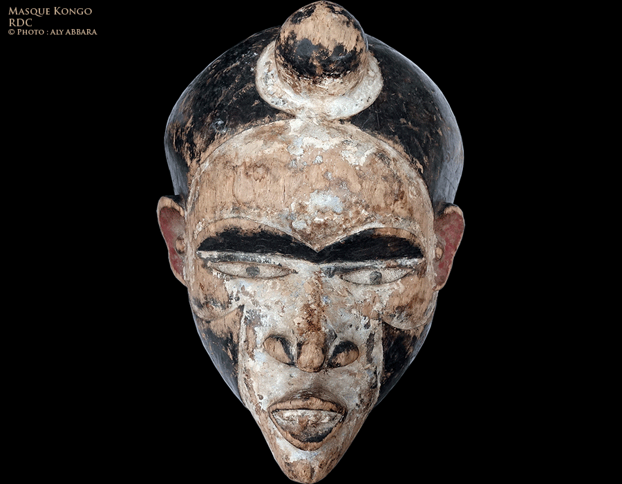 Art africain - Masque Kongo polychrome - Répuplique Démocratique du Congo - exemple 03