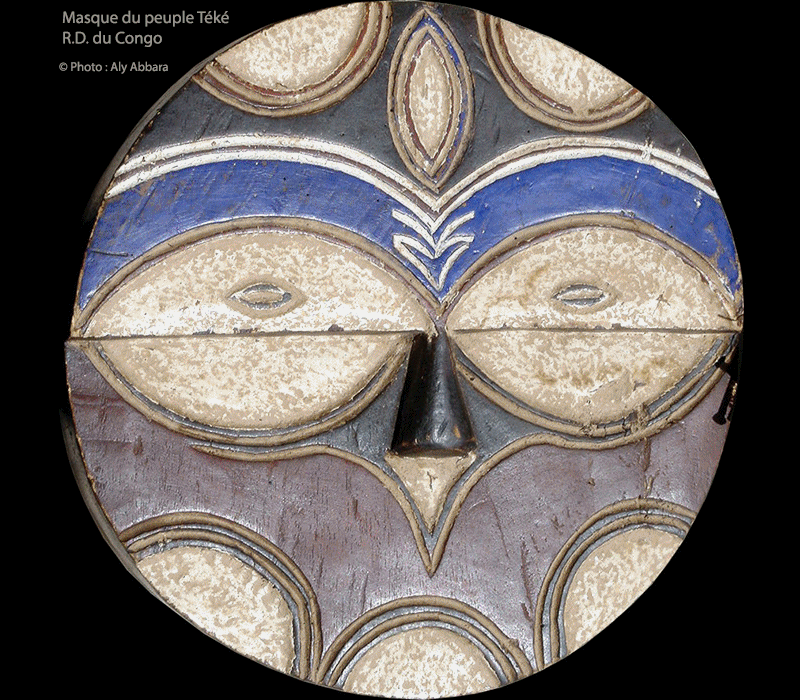 Masques discoïdes du peuple Téké - Congo