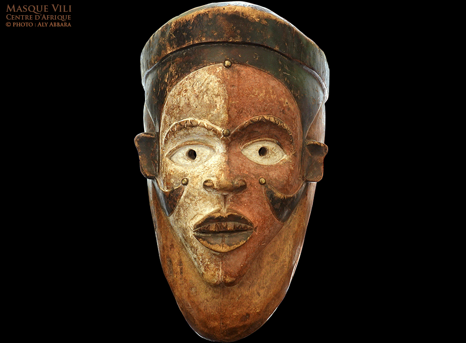 Art africain - Masque polychrome Vili - RD du Congo
