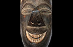 Masque d'initiation polychrome Yak - RD du Congo