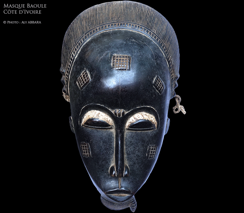 Masque noir - Peuple Baoulé - Côte d'Ivoire