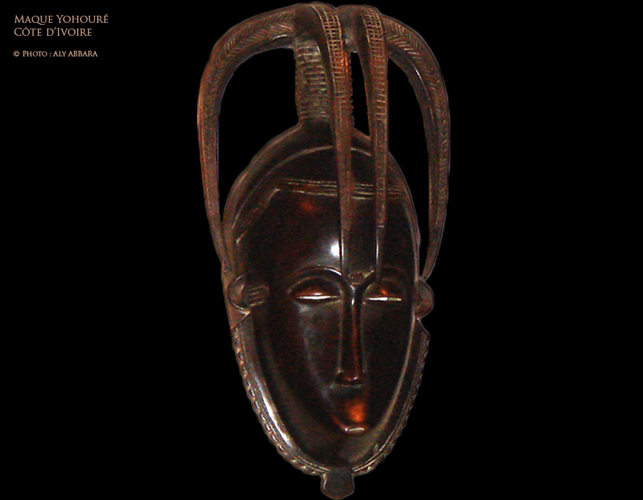 Art africain - Masque facial Yohourè (Yaouré) - Côte d'Ivoire