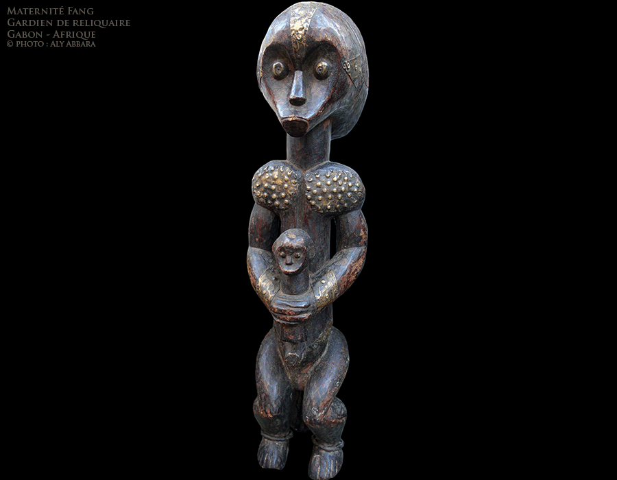 Art africain - Gardien de reliquaire - Maternité - Peuple Fang - Gabon - Exemple 09