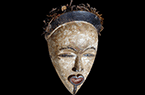 Masque produit par le peuple Tsogho  - Gabon - Afrique