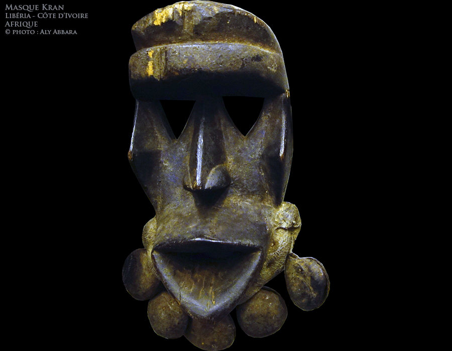 Masque du peuple Kran - Libéria et Côte d'Ivoire - Exemple 04