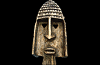 Masque facial L'art de sculpture du peuple Bassa (Basa) - La côte de Guinée occidentale - Liberia - Afrique