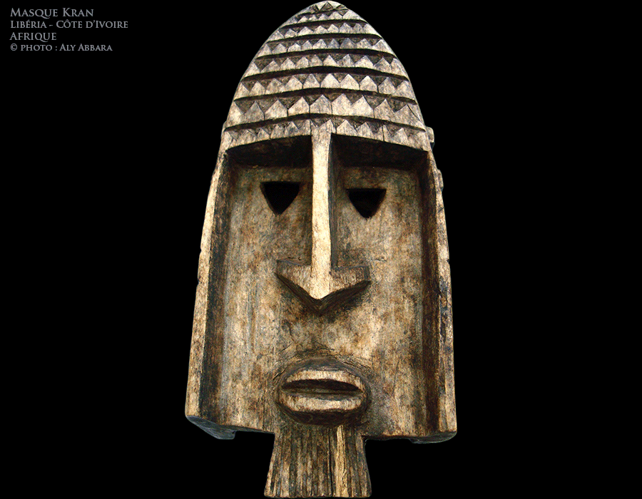 Masque du peuple Kran - Libéria et Côte d'Ivoire - Exemple 03