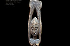 Statue féminine - femme aux bras levés - oeuvre du peuple Dogon - Mali