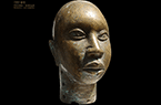 Tête Ifè au visage lisse - Sculpture commémorative représentant le roi ou le chef religieux (l'oni) - Culture de la ville d'Ifè - Nigeria
