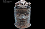 Statue d'une tête d'un roi (oba) - Royaume Edo du Bénin  - Afrique