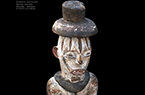Figurine masculine polychrome produite par le peuple Urhobo - Nigeria - Afrique