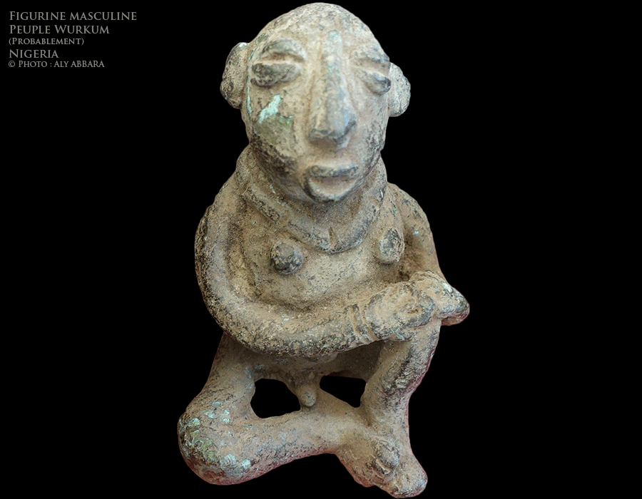 Art africain - Figurine masculine - Peuple Wurkum - Nigeria