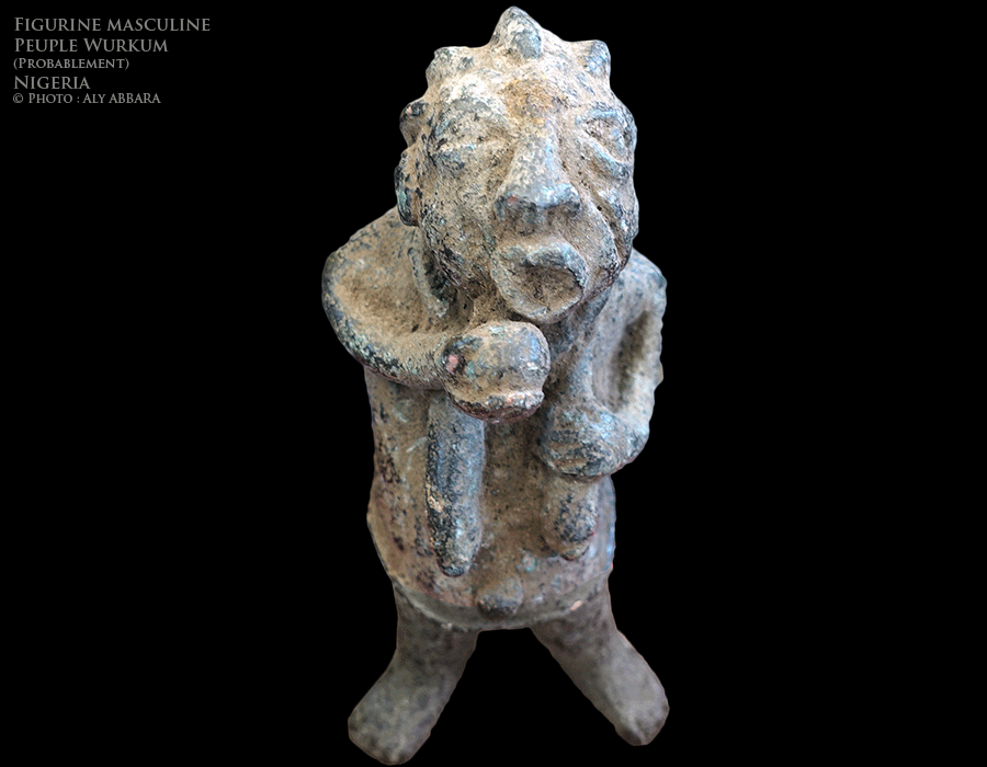 Art africain - Figurine masculine - Peuple Wurkum - Nigeria