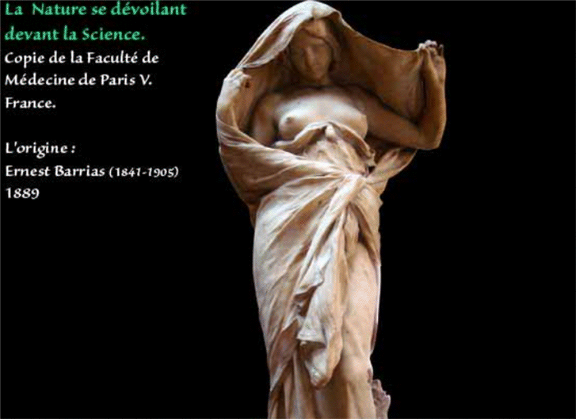 La nature se dévoilant devant la Science - Sculpture de Louis-Ernest BARRIAS