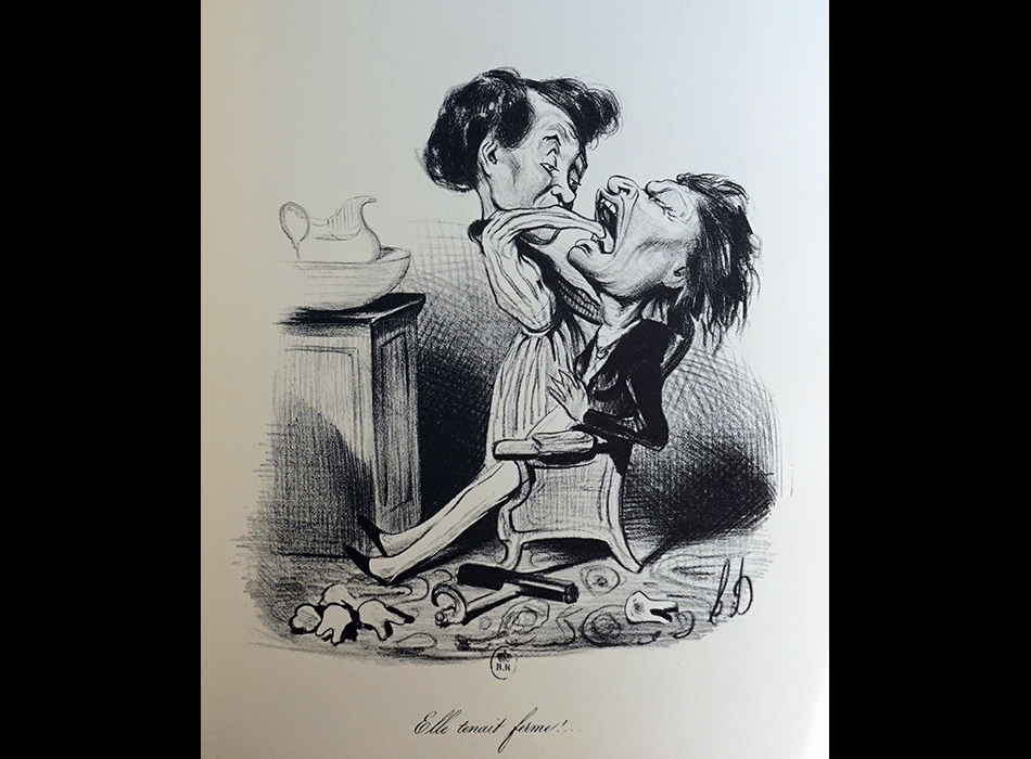 DAUMIER Honoré : Chez le dentiste - Arrachement dentaire