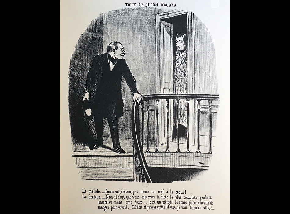 DAUMIER Honoré : Tout ce qu'on voudra - malade et docteur