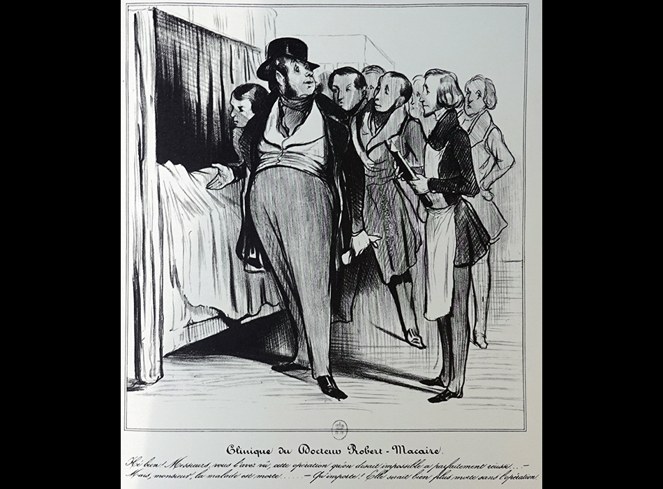 DAUMIER Honoré : Caricaturana - Clinique du Docteur Robert Macaire