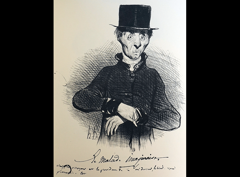 DAUMIER Honoré : Monomanes - Le malade imaginaire