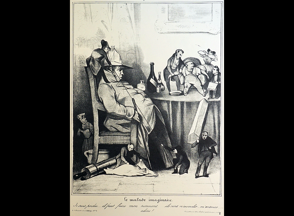 DAUMIER Honoré : L'imagination - Le malade imaginaire