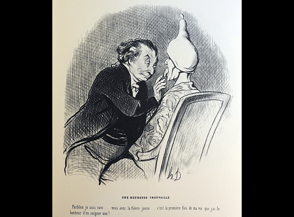 DAUMIER Honoré : Une heureuse trouvaille - La fièvre jaune