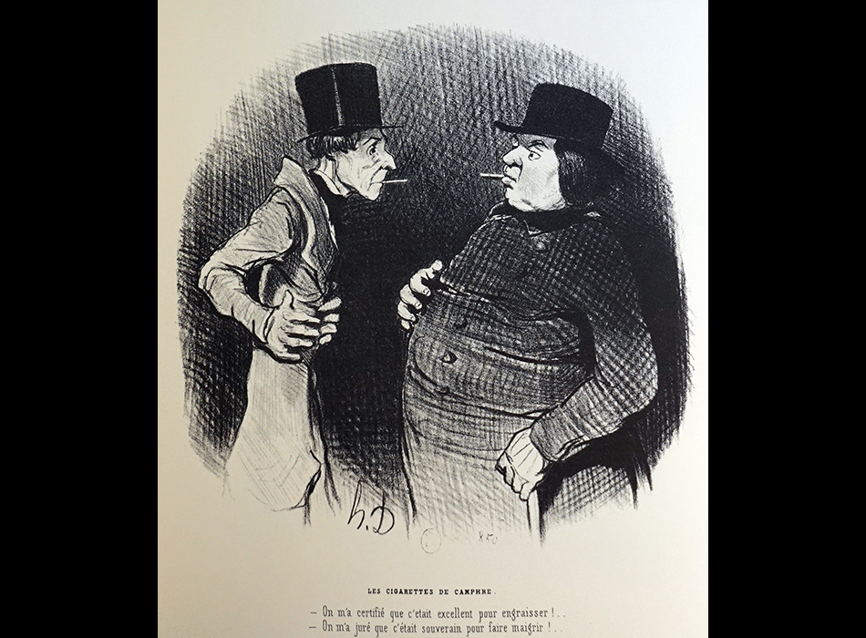 DAUMIER Honoré : Les beaux jours de la vie - Les cigarettes de camphre