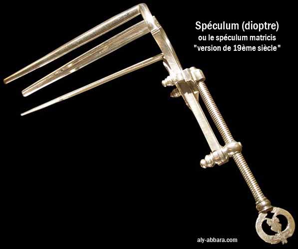 Spéculum matricis connu sous le nom de Dioptre