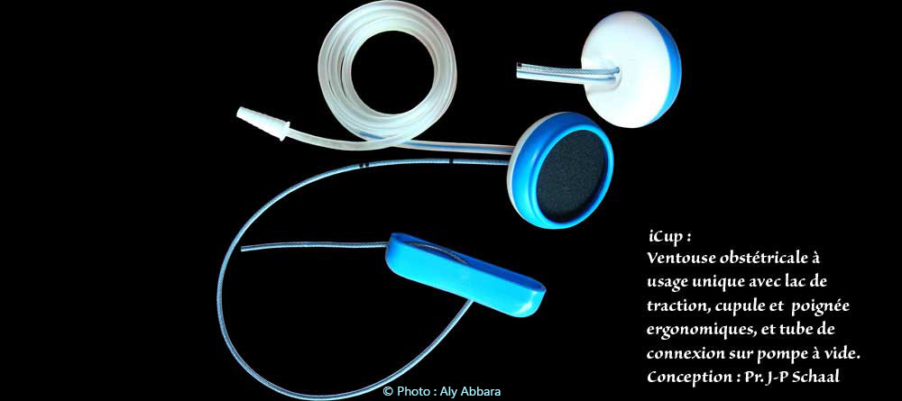 Ventouse d'extraction obstétricale modèle iCup à usage unique