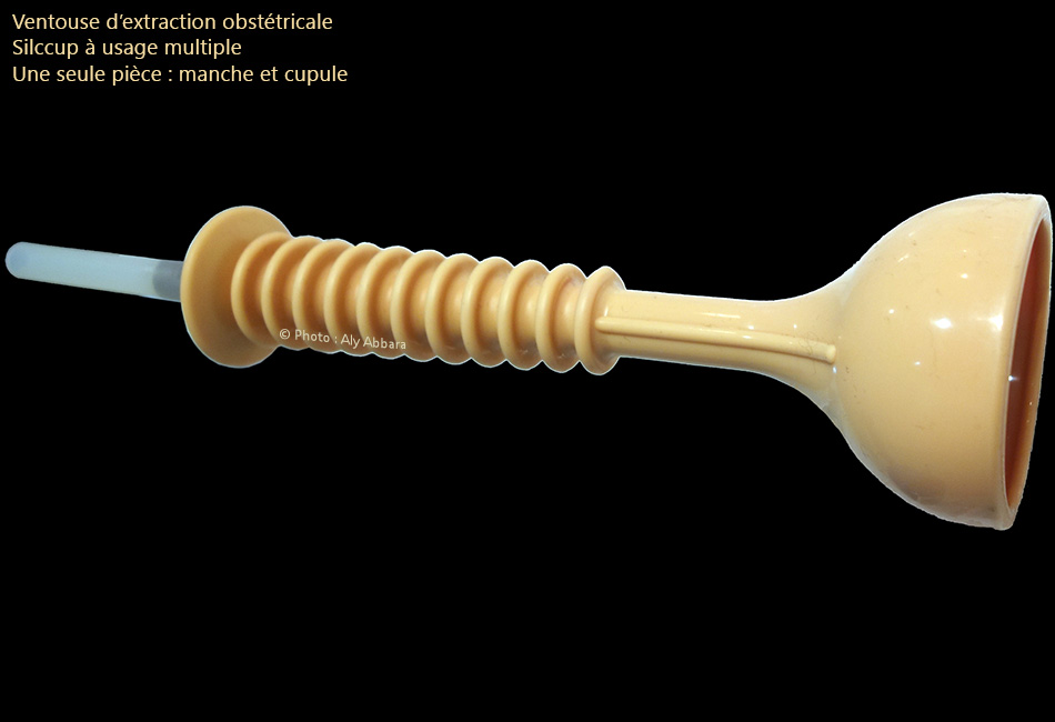 Ventouse d'extraction obstétricale modèle Silccup à usage multiple