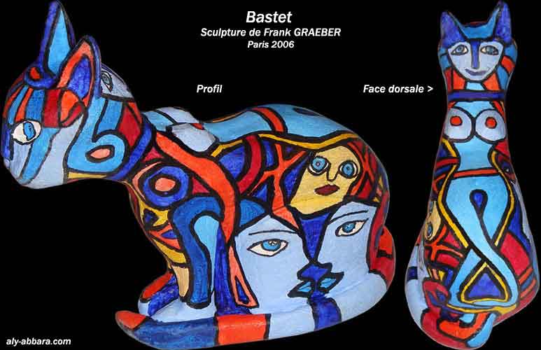 Bastet sculptée par Frank Graeber