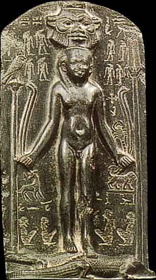 Stèle de Horus et les crocodiles