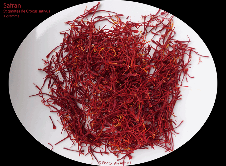 Safran sec alimentaire