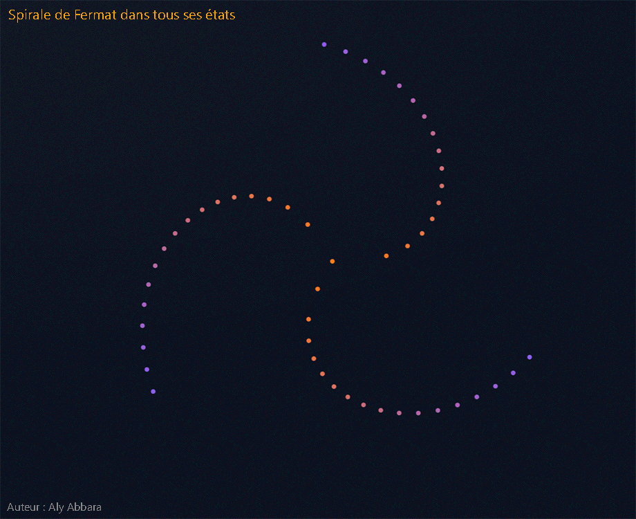 Spirale de Fermat dans tous ses états