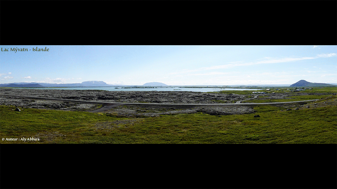 Islande (Iceland) -  Le lac Mývatn et les structures montagneuses qui l'entourent