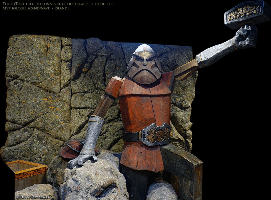 Islande (Iceland) - Thor - Tor - Dieu du tonnerre et des éclairs ; Dieu du ciel - Mythologie scandinave (01)