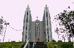 Islande (Iceland) nord - Akureyrarkirkja - &Eacute;glise d'Akureyri
