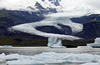 Glacier Vatnajökull - Une de ses langues dans le sud-est de l'Islande