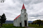 Islande (Iceland) nord - Glaumbærkirkja oe église de Glaumbær - Au voisinage de la Ferme - Musée de Glaumbær